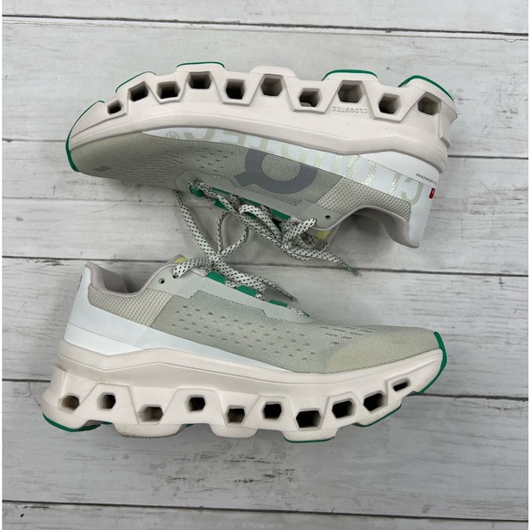 ON Running Women’s Cloudmonster Size 7 ‘Aloe’ Shoes Sneakers - Picture 1 of 10